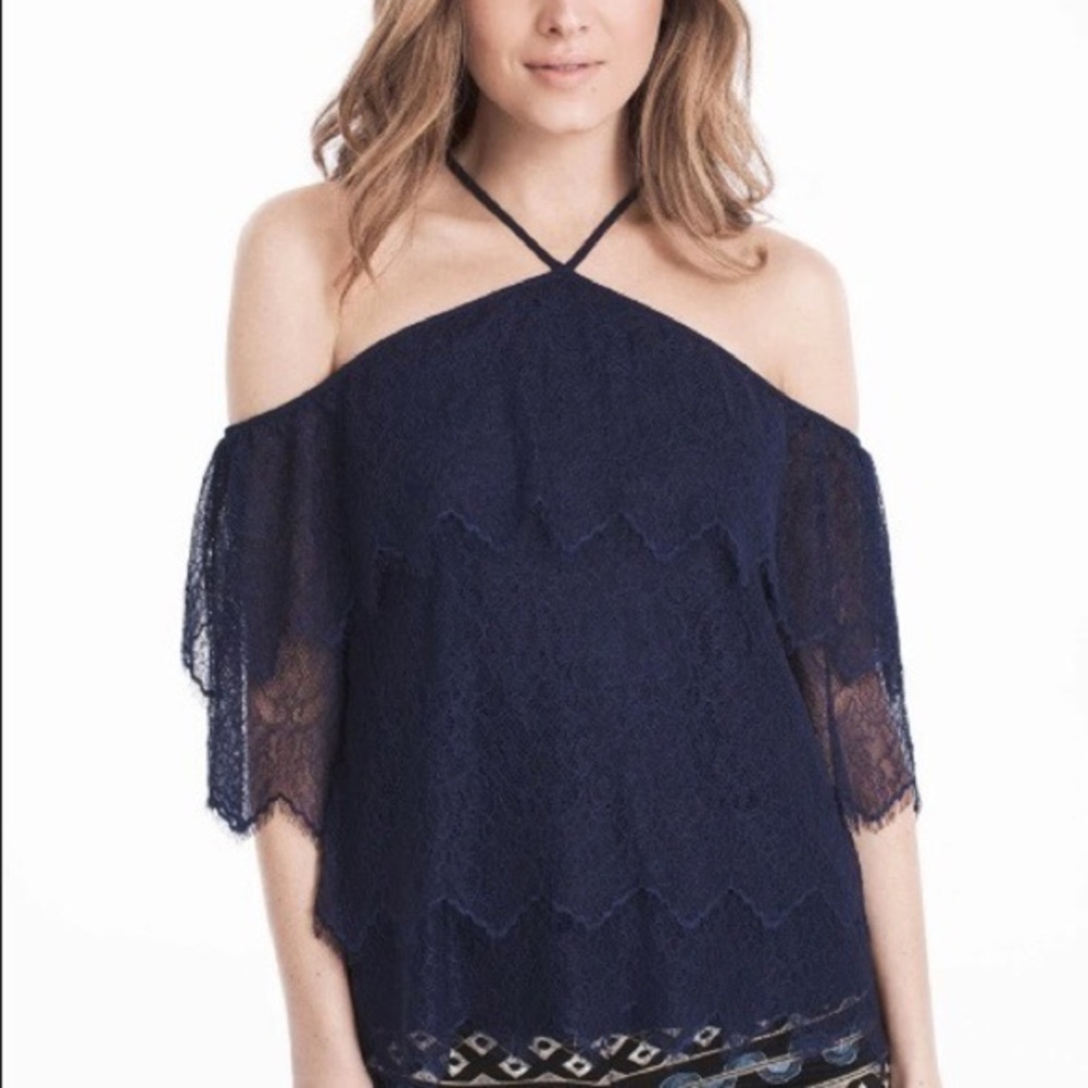 WHITE HOUSE BLACK MARKET off the shoulder blouse